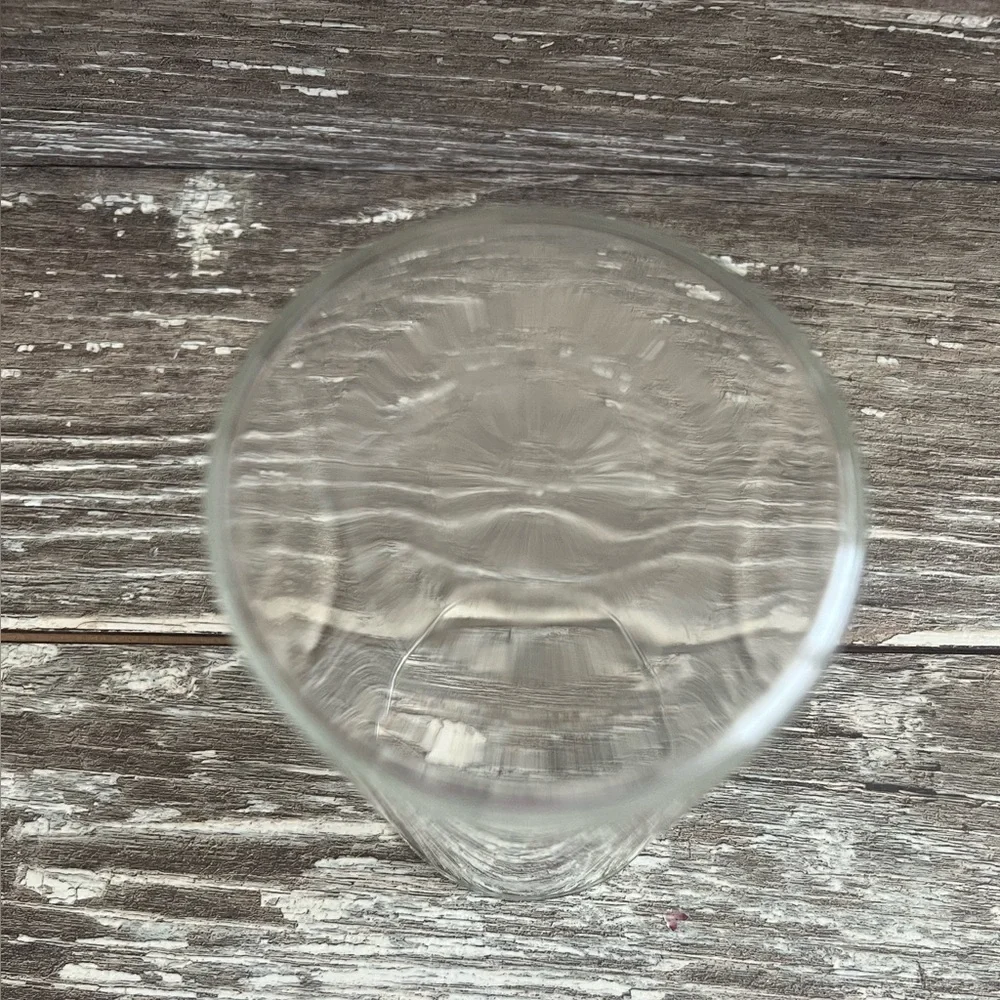Pura Vida Clear Glass‎ Tumbler Candleholder Vase Etched Lightweight Small